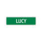 Lucy Street Sign Children Name Room Plate