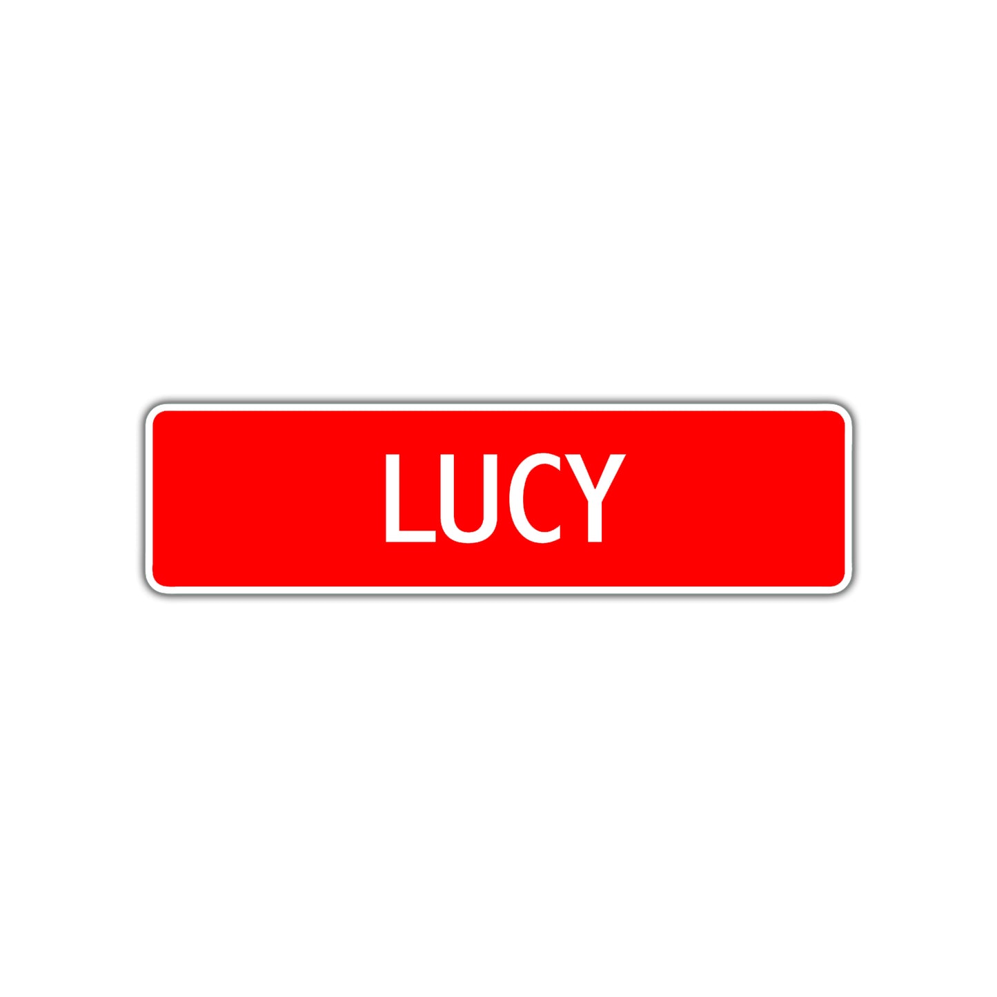 Lucy Street Sign Children Name Room Plate