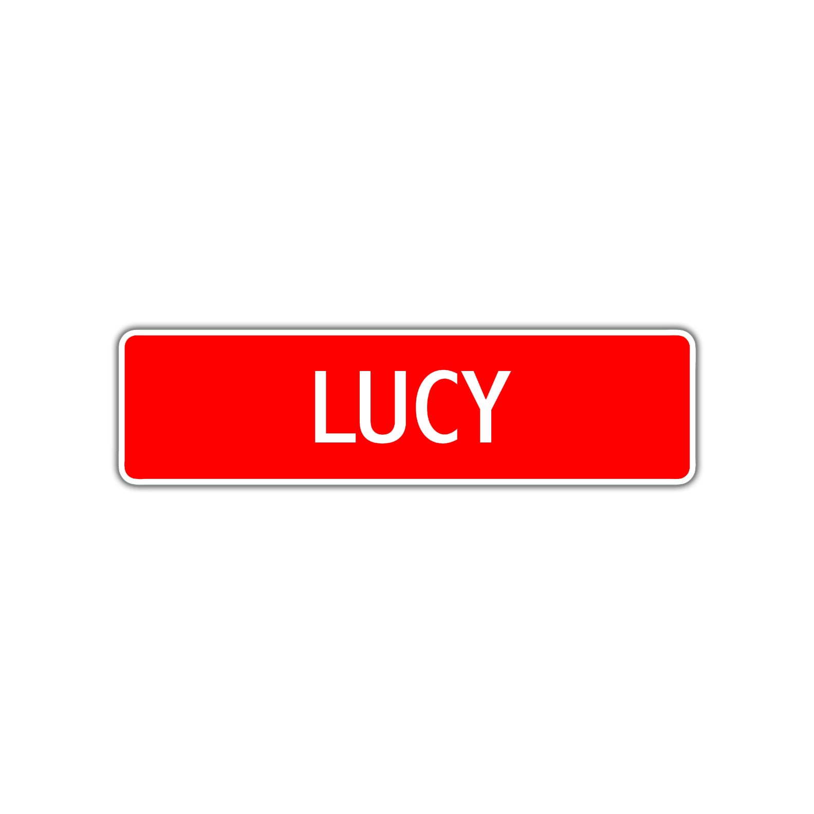 Lucy Street Sign Children Name Room Plate