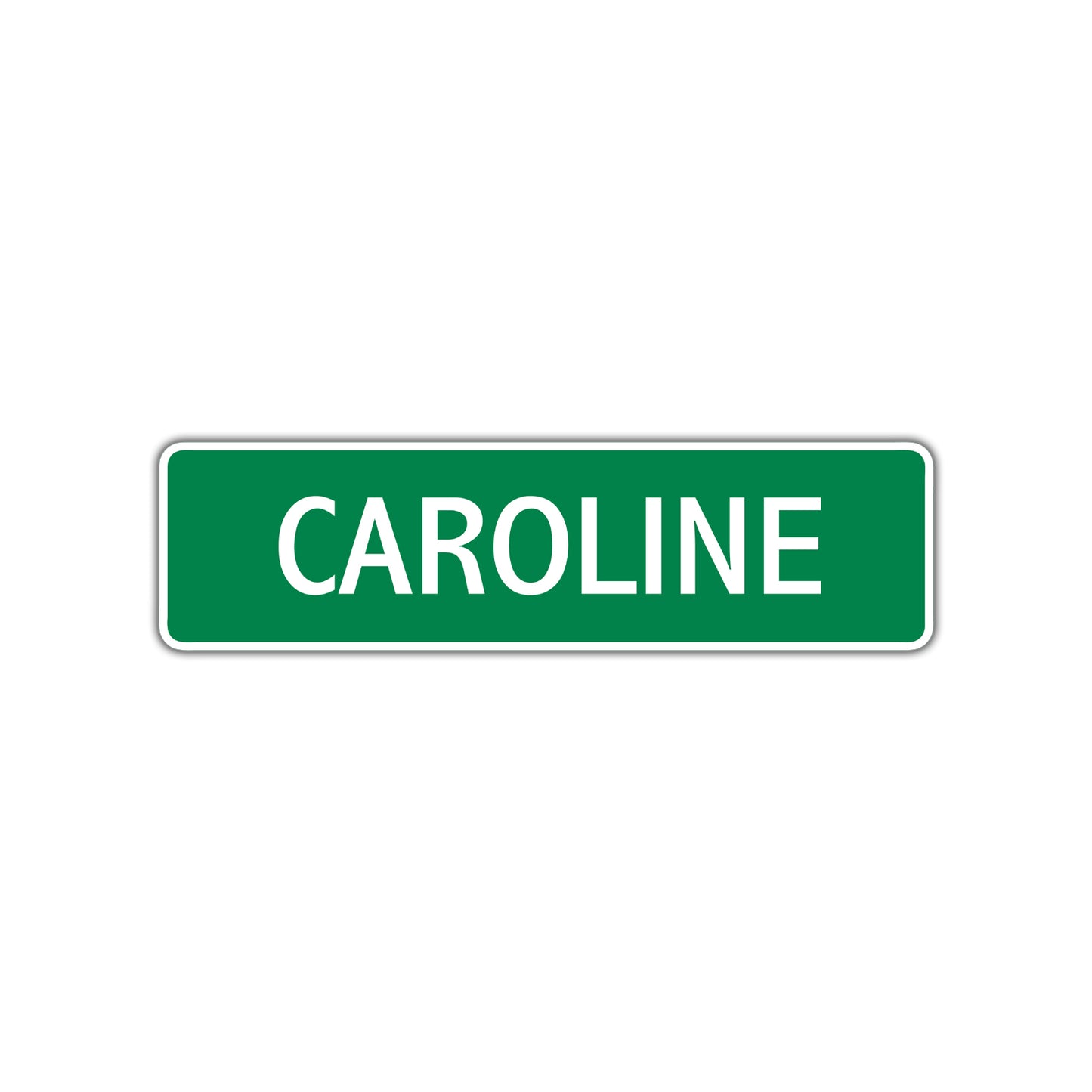 Caroline Street Sign Children Name Room Plate