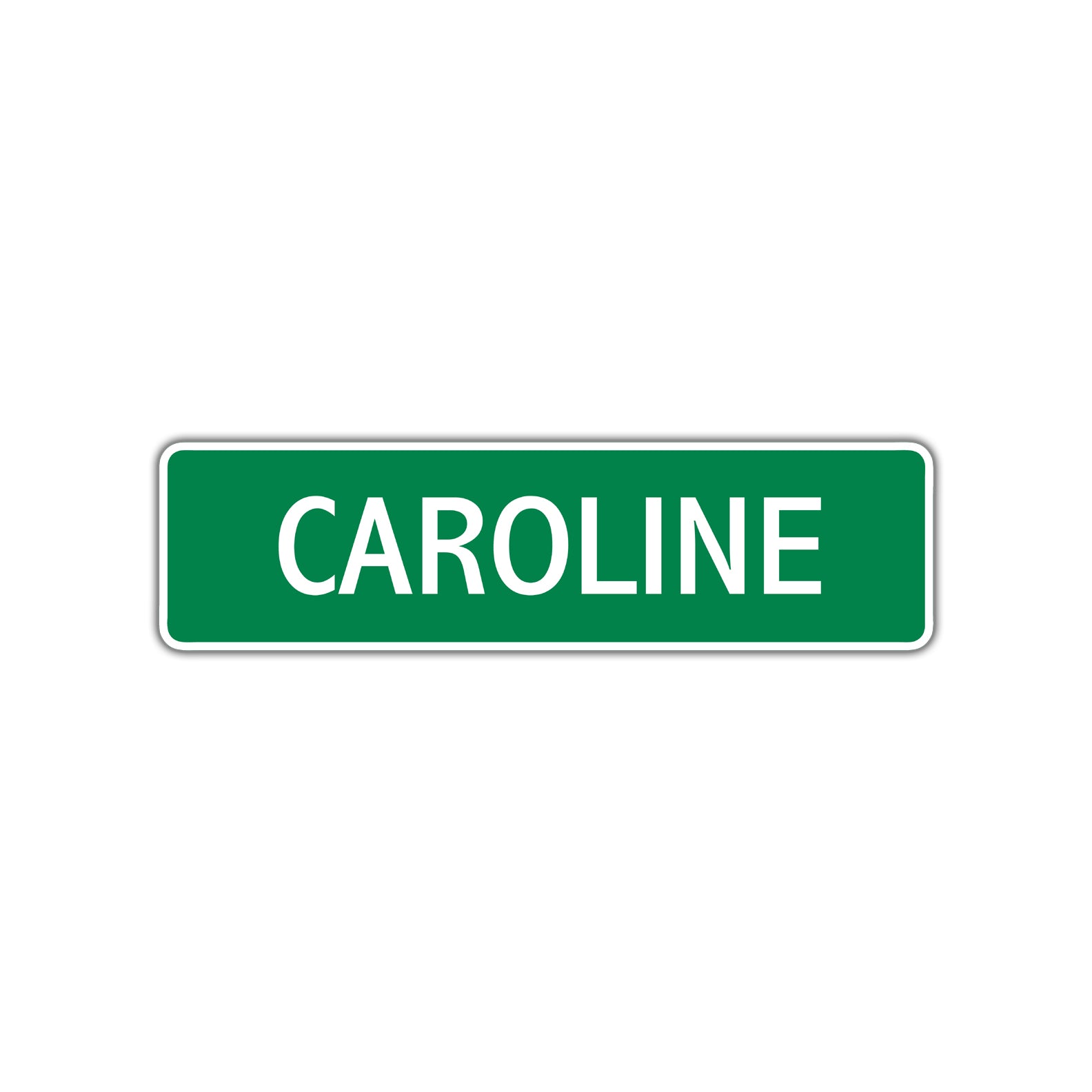 Caroline Street Sign Children Name Room Plate