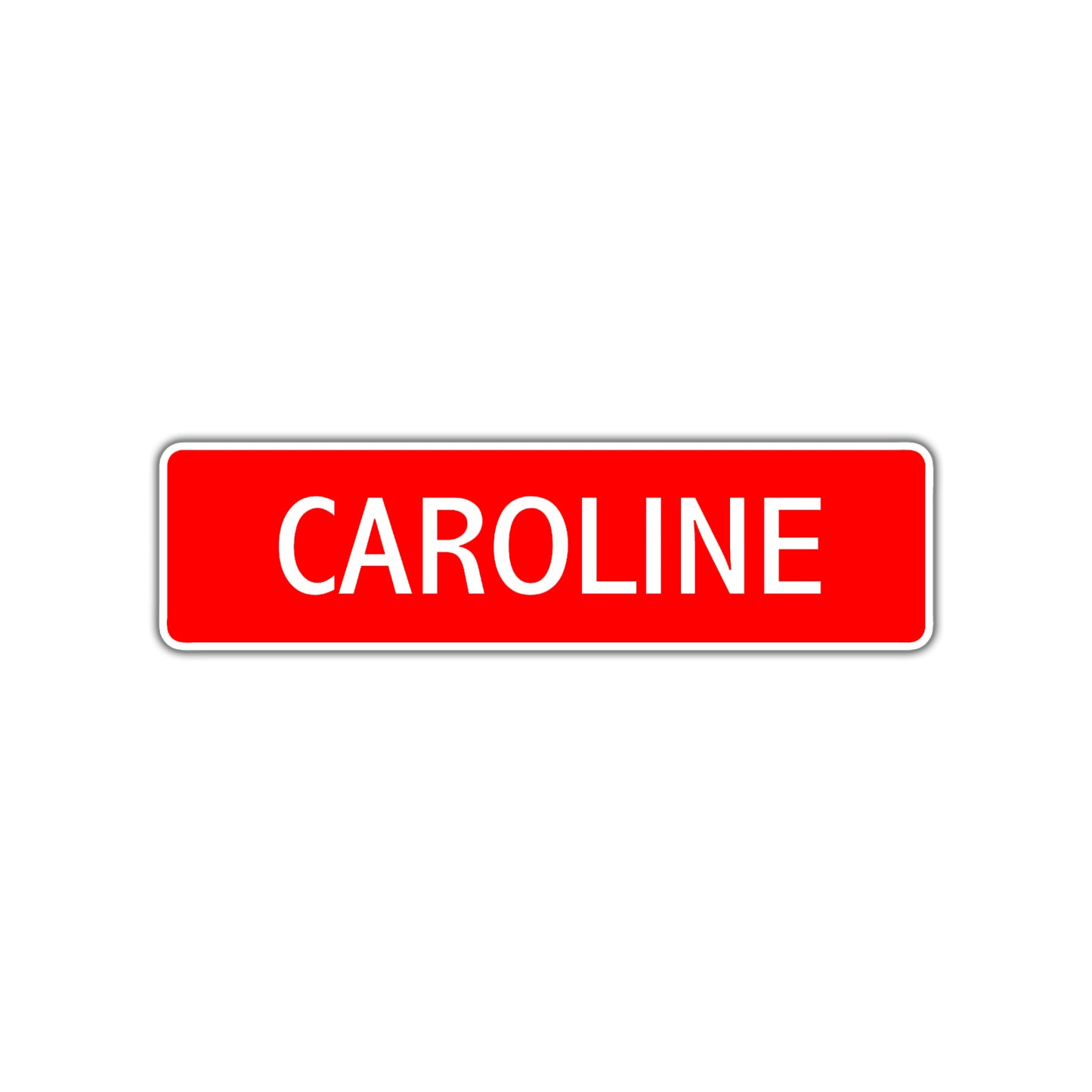 Caroline Street Sign Children Name Room Plate