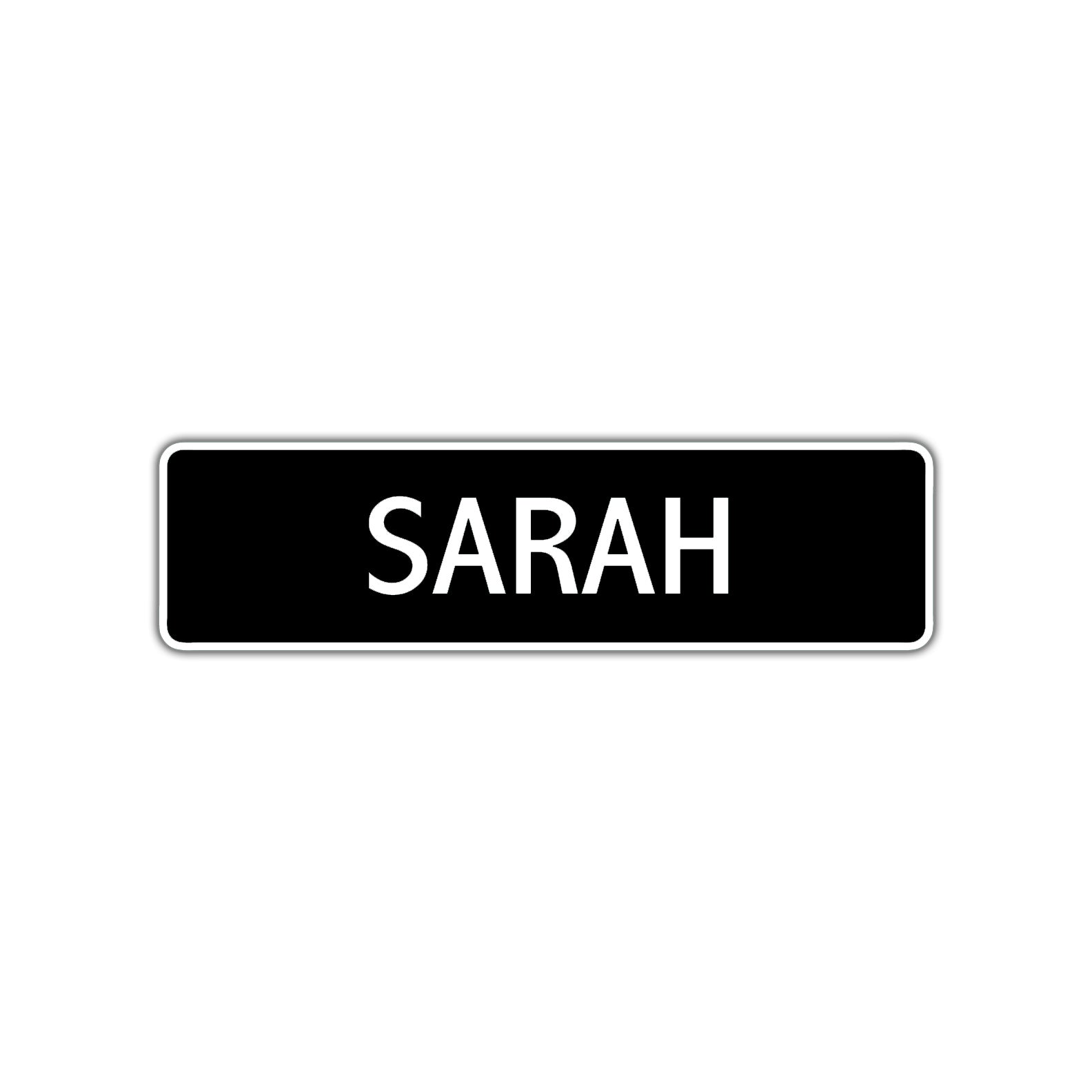 Sarah Street Sign Children Name Room Plate