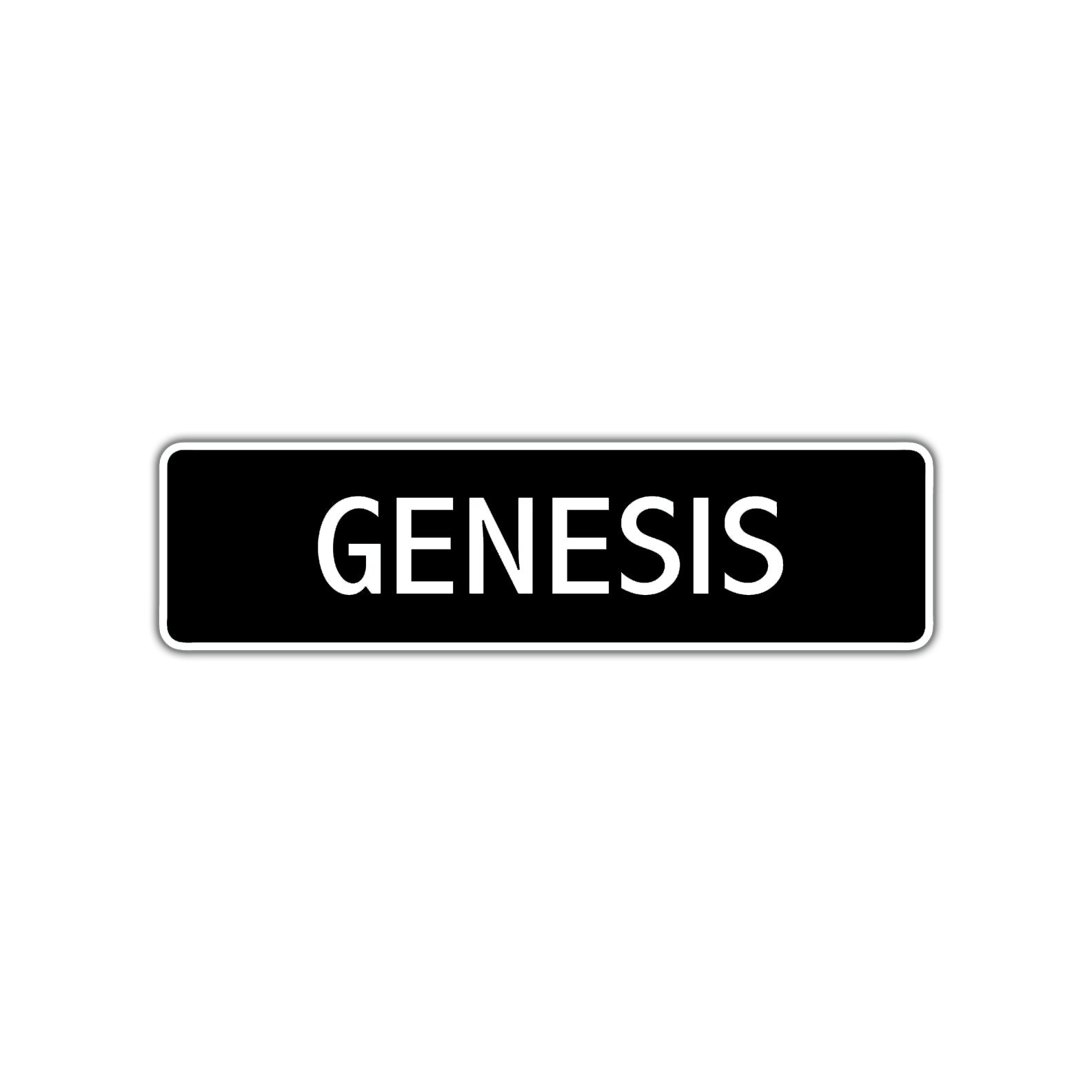 Genesis Street Sign Children Name Room Plate
