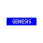 Genesis Street Sign Children Name Room Plate