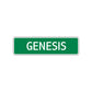 Genesis Street Sign Children Name Room Plate