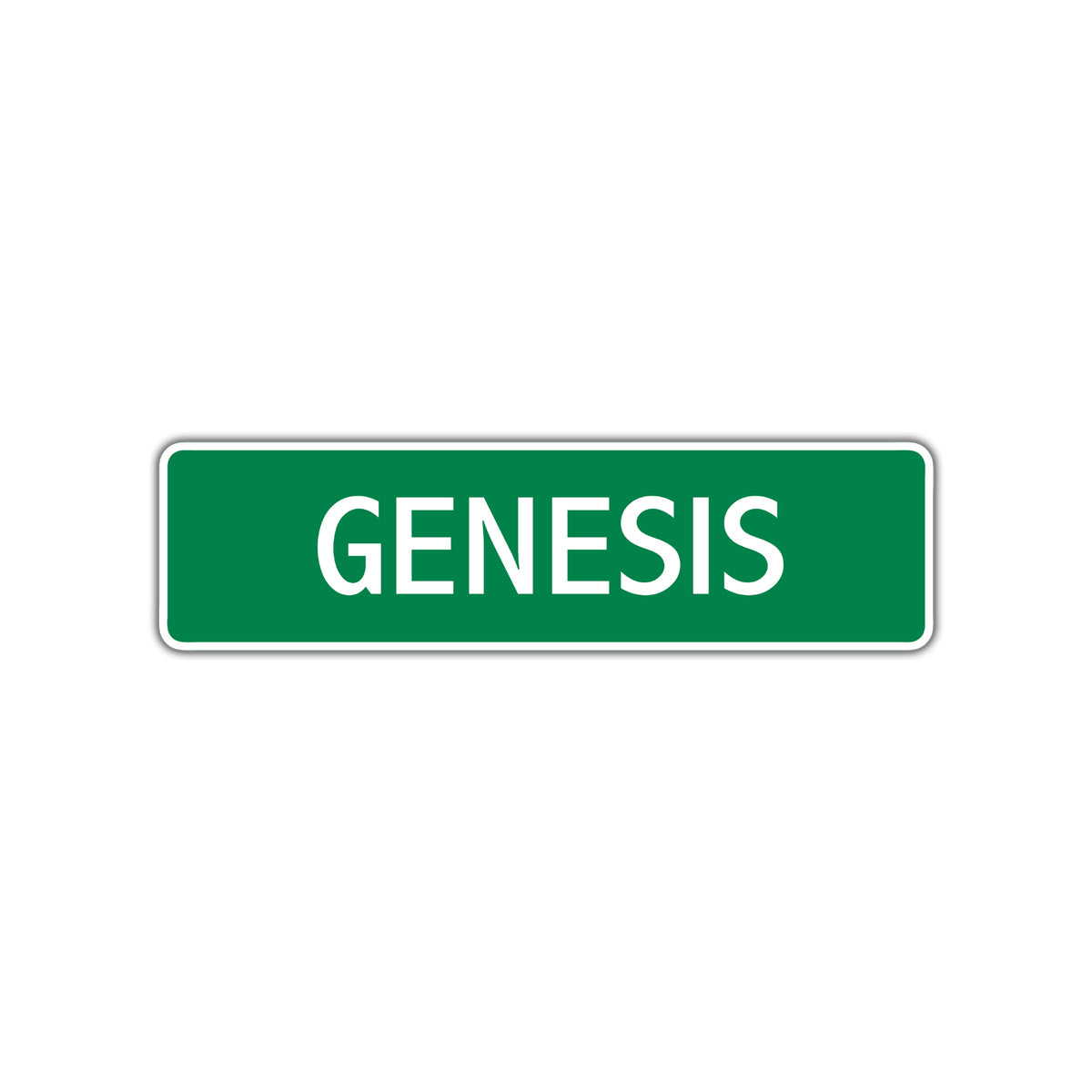 Genesis Signature Sign Genesis Street Sign Children Name Room Plate – Sign Fever