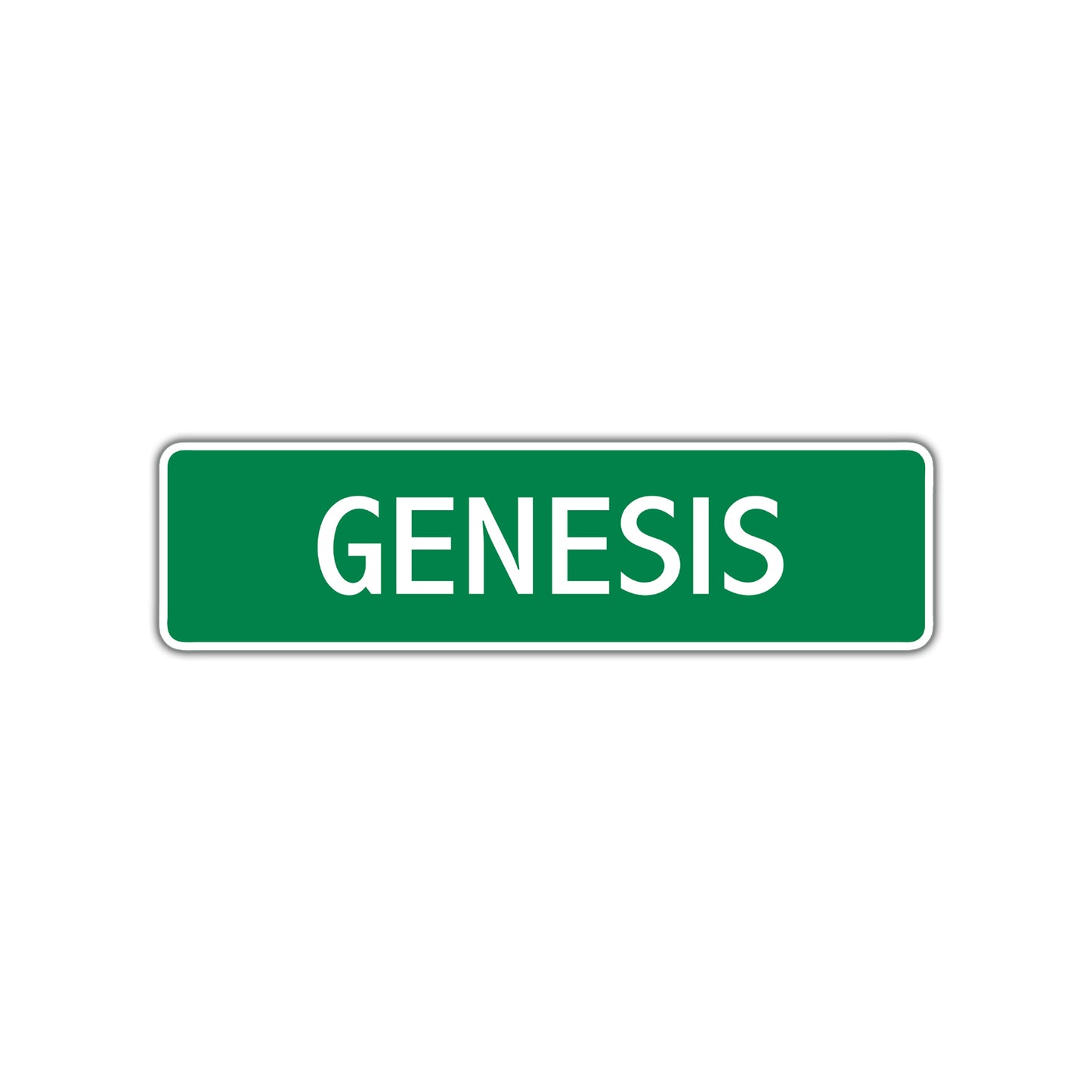 Genesis Street Sign Children Name Room Plate