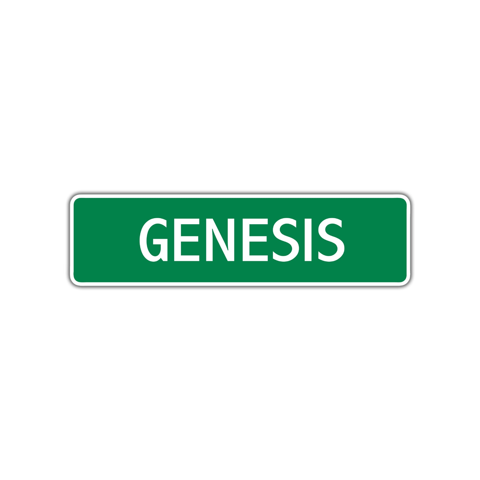 Genesis Street Sign Children Name Room Plate