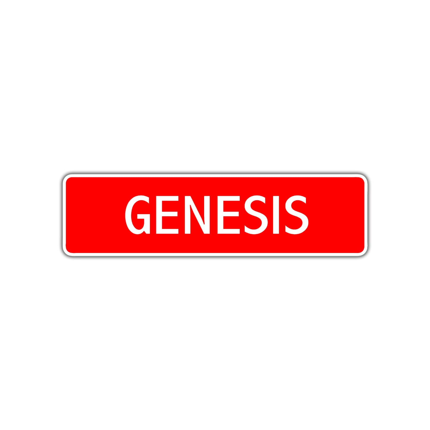 Genesis Street Sign Children Name Room Plate
