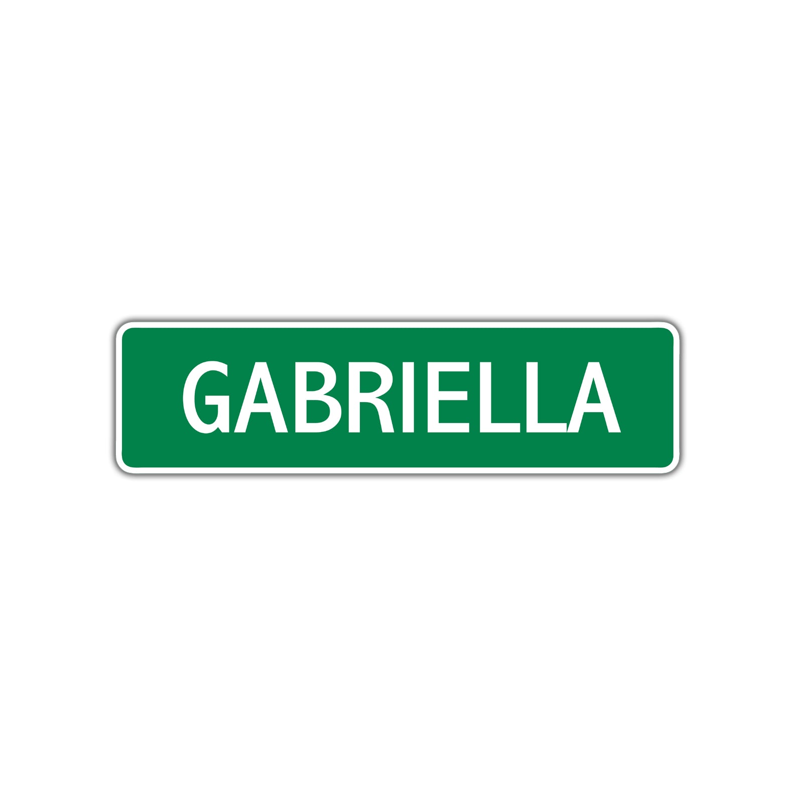 Gabriella Street Sign Children Name Room Plate