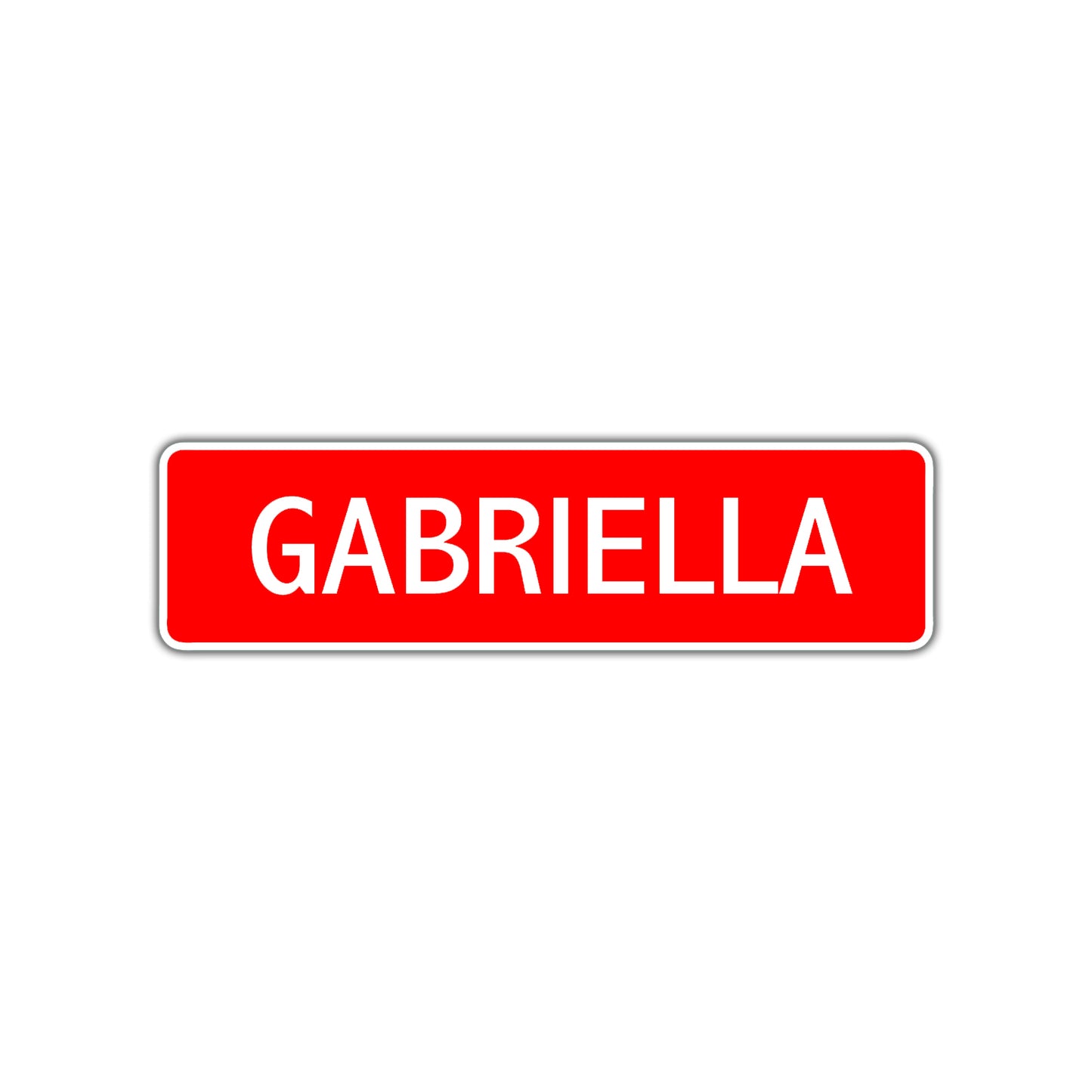 Gabriella Street Sign Children Name Room Plate
