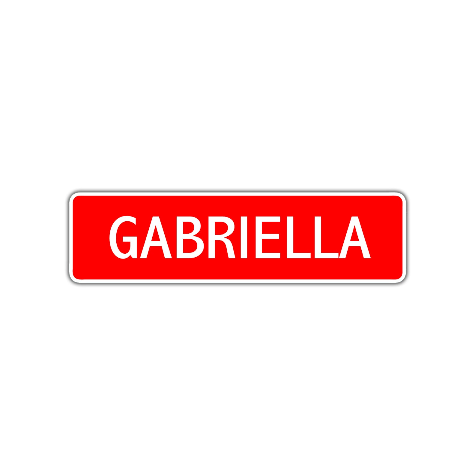 Gabriella Street Sign Children Name Room Plate