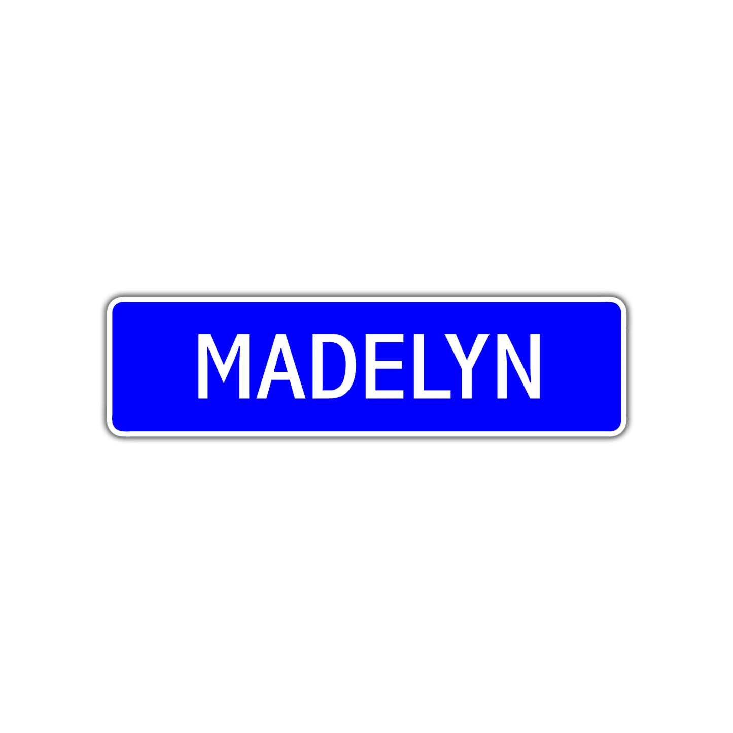 Madelyn Street Sign Children Name Room Plate