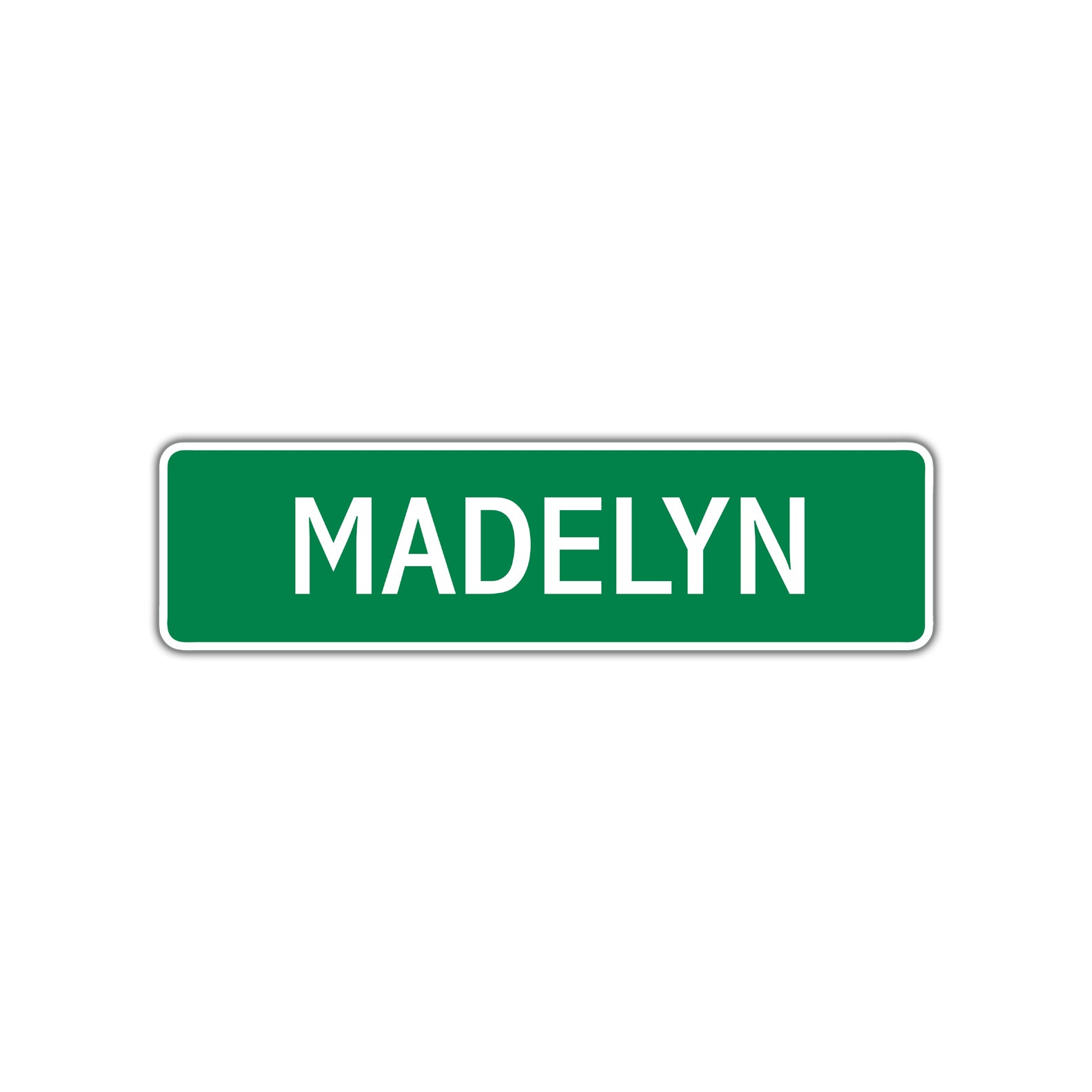 Madelyn Street Sign Children Name Room Plate
