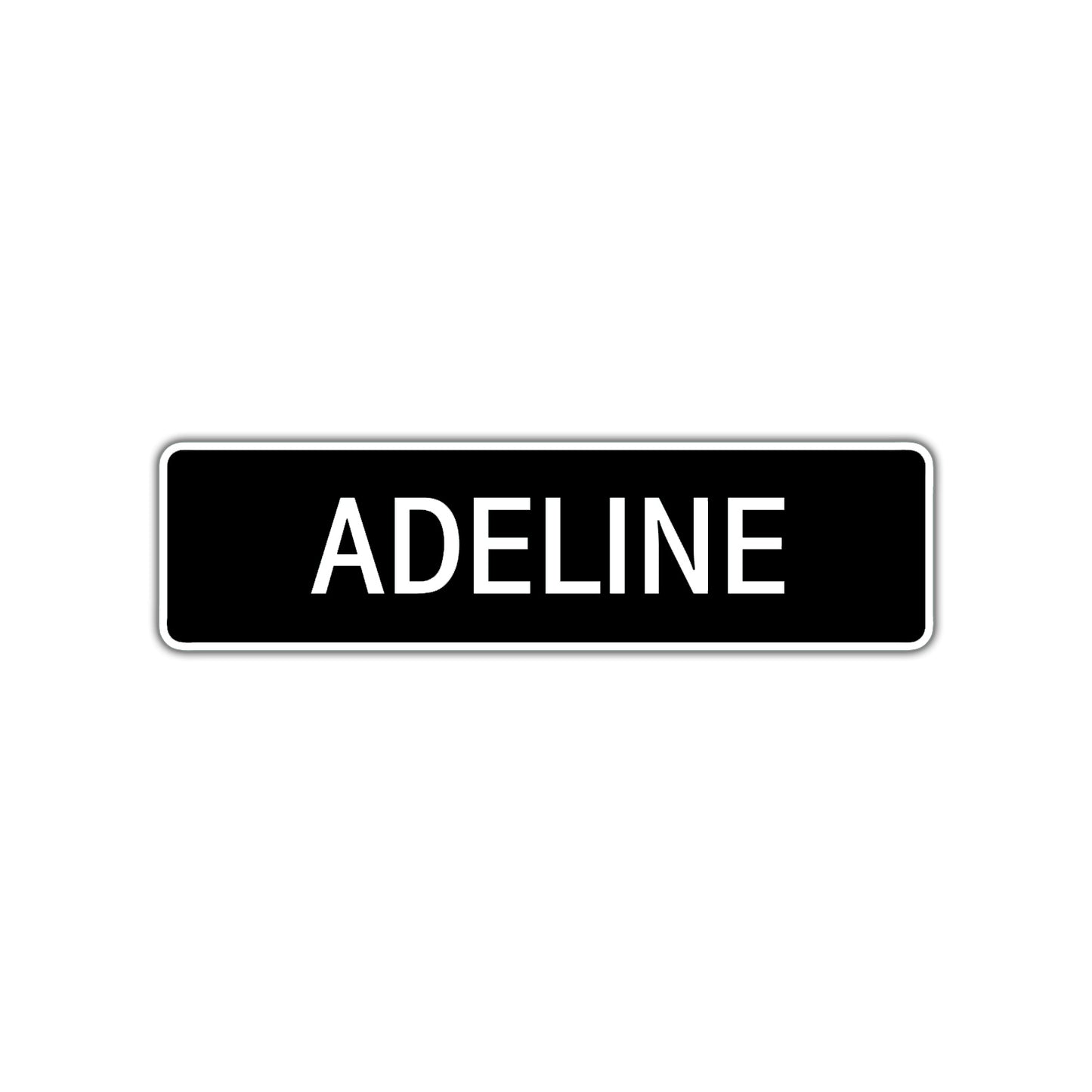 Adeline Street Sign Children Name Room Plate