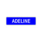 Adeline Street Sign Children Name Room Plate