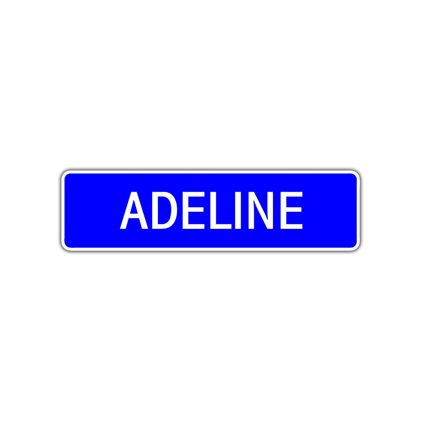 Adeline Street Sign Children Name Room Plate