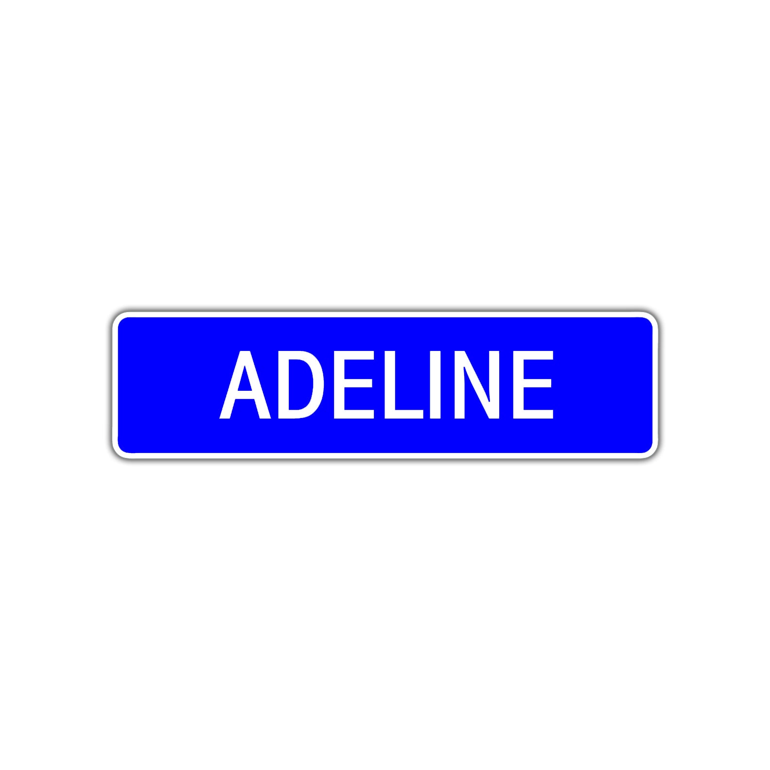 Adeline Street Sign Children Name Room Plate