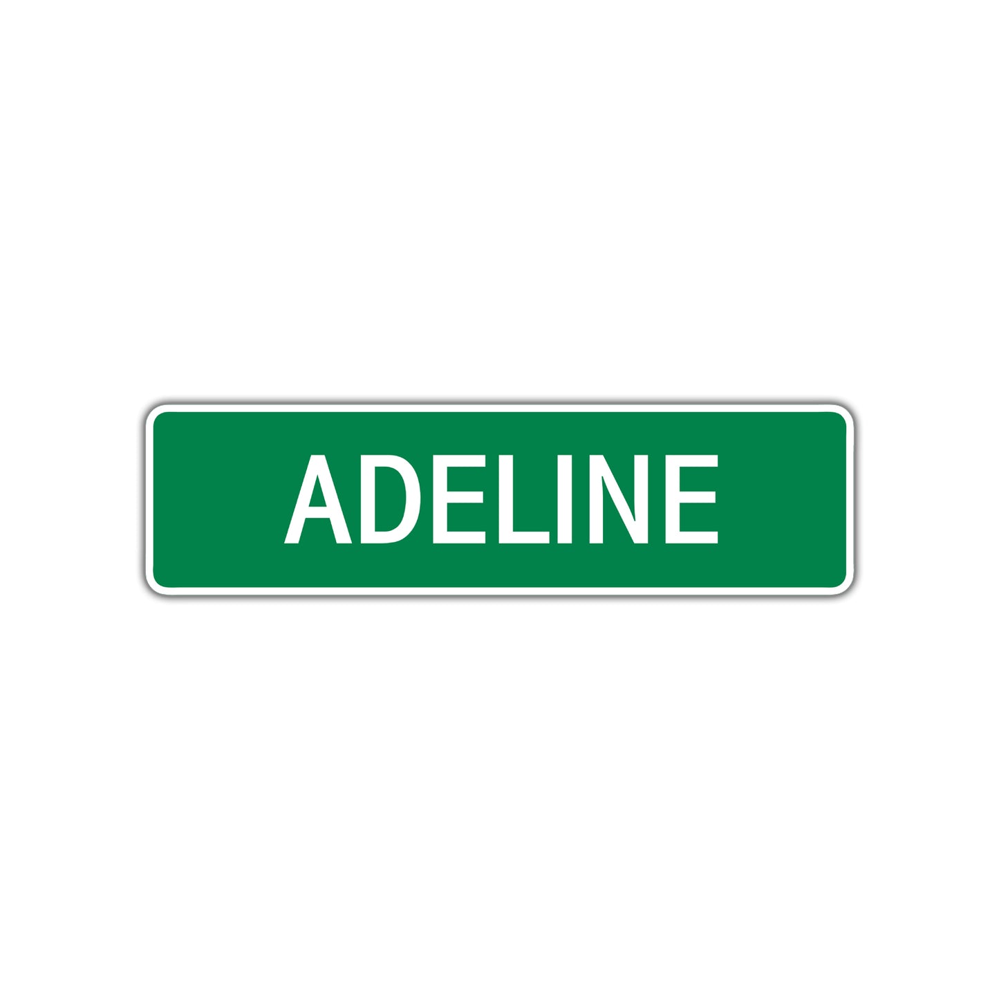 Adeline Street Sign Children Name Room Plate