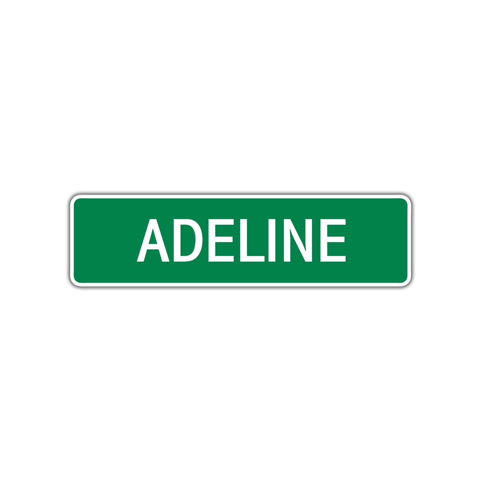 Adeline Street Sign Children Name Room Plate