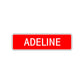 Adeline Street Sign Children Name Room Plate