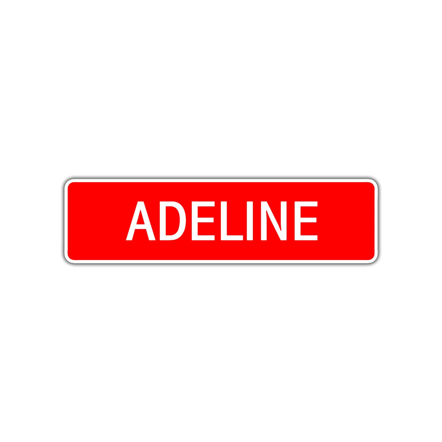 Adeline Street Sign Children Name Room Plate