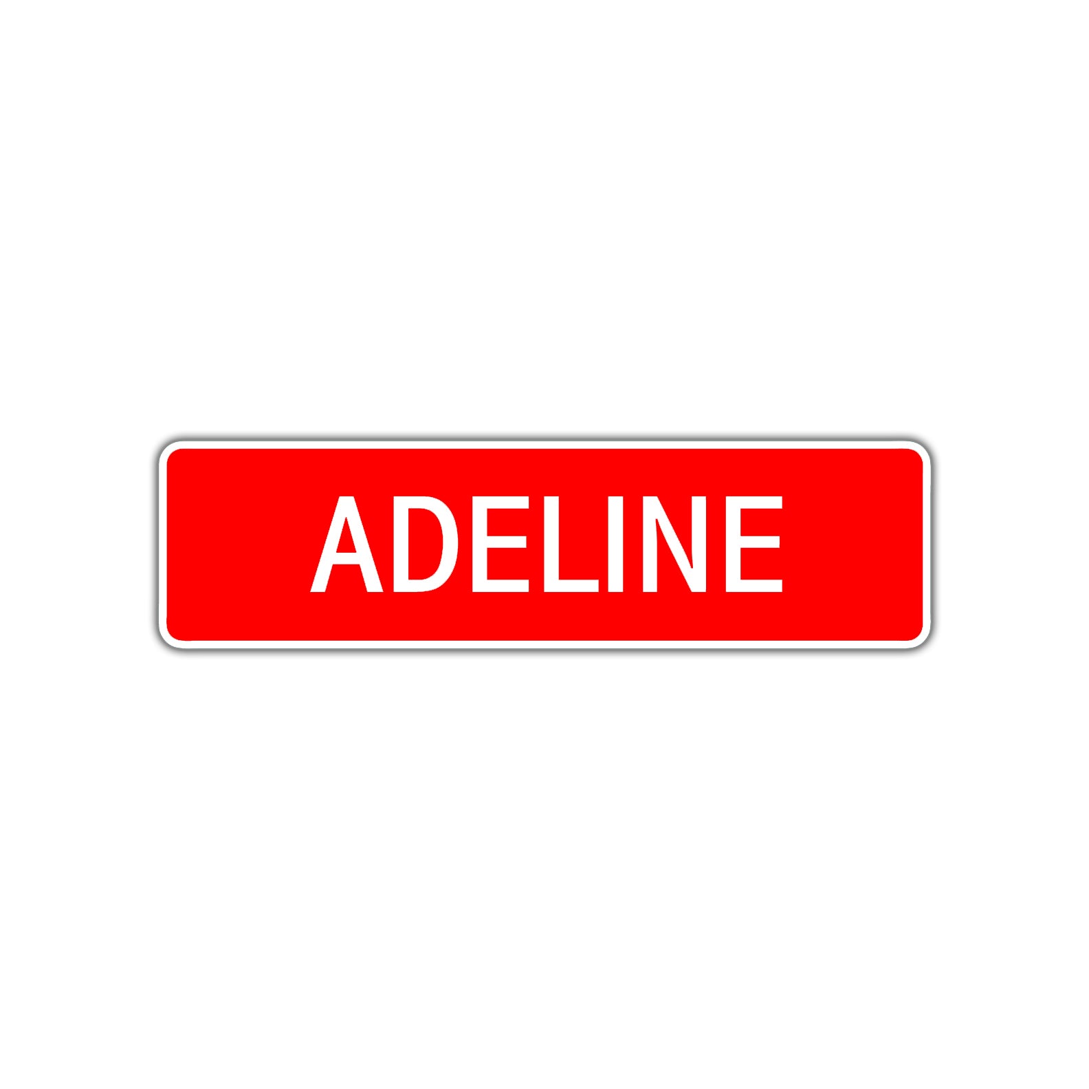 Adeline Street Sign Children Name Room Plate