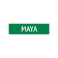 Maya Street Sign Children Name Room Plate