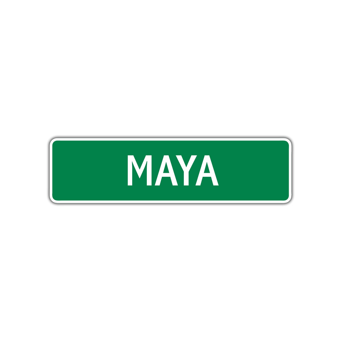 Maya Street Sign Children Name Room Plate