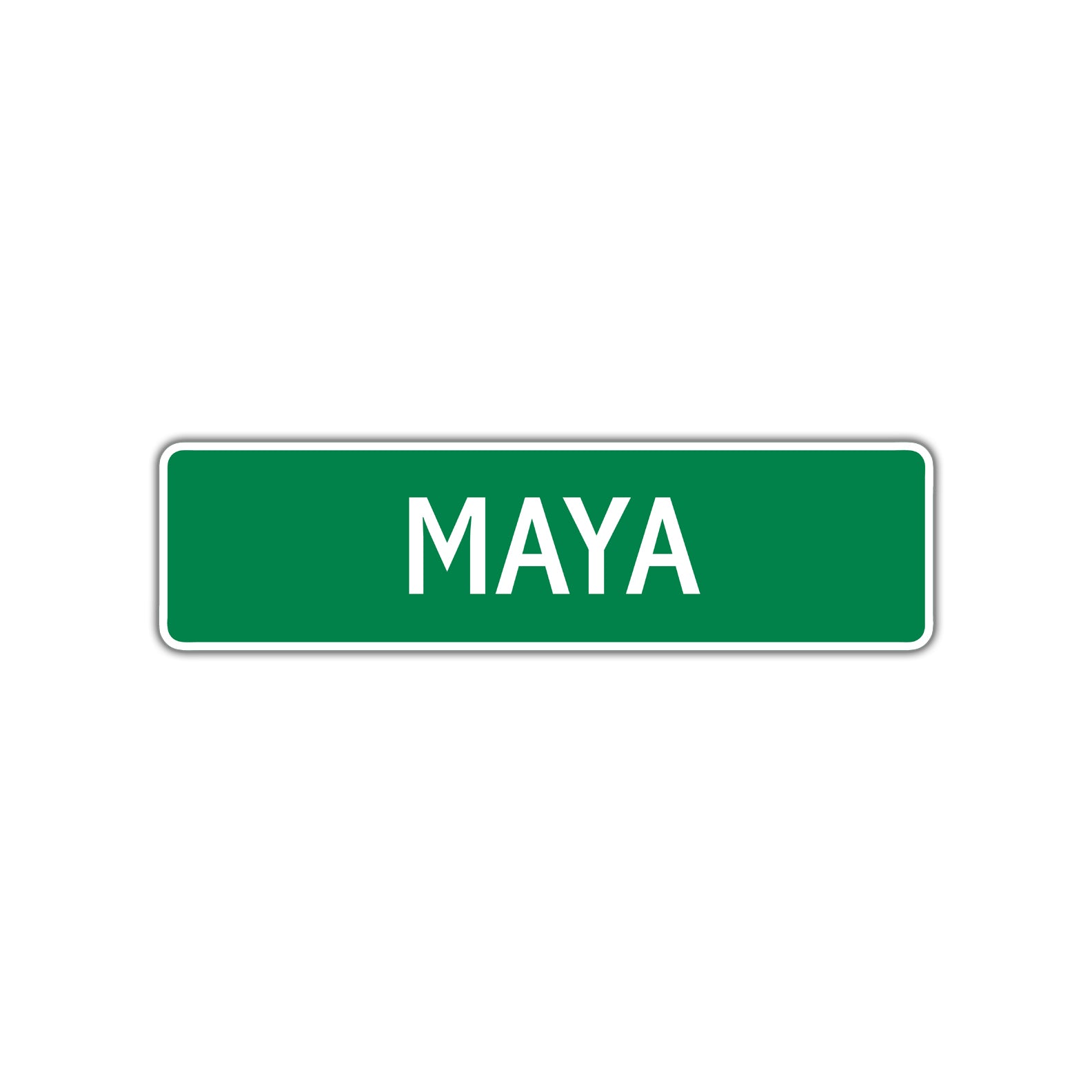 Maya Street Sign Children Name Room Plate