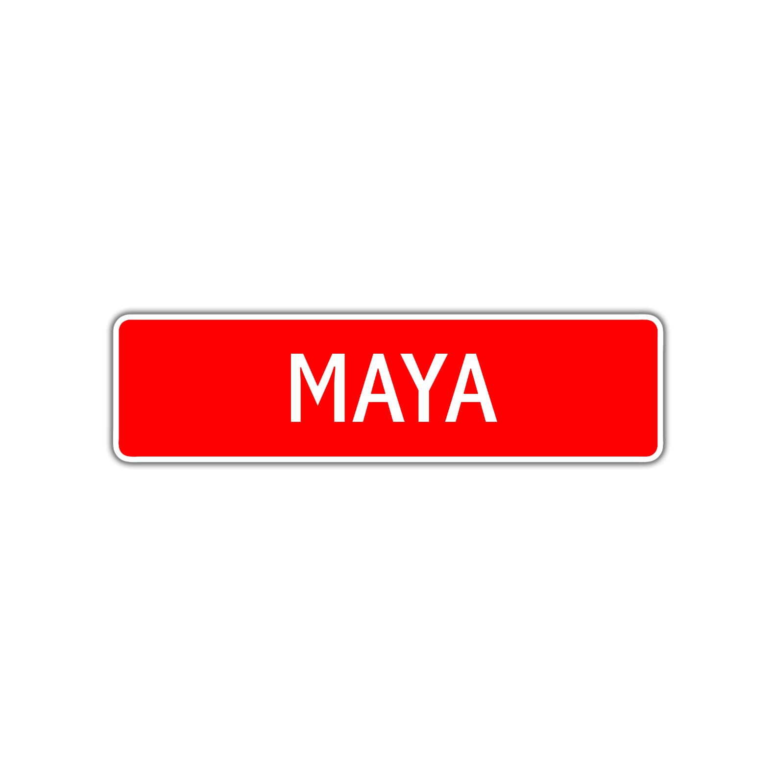 Maya Street Sign Children Name Room Plate