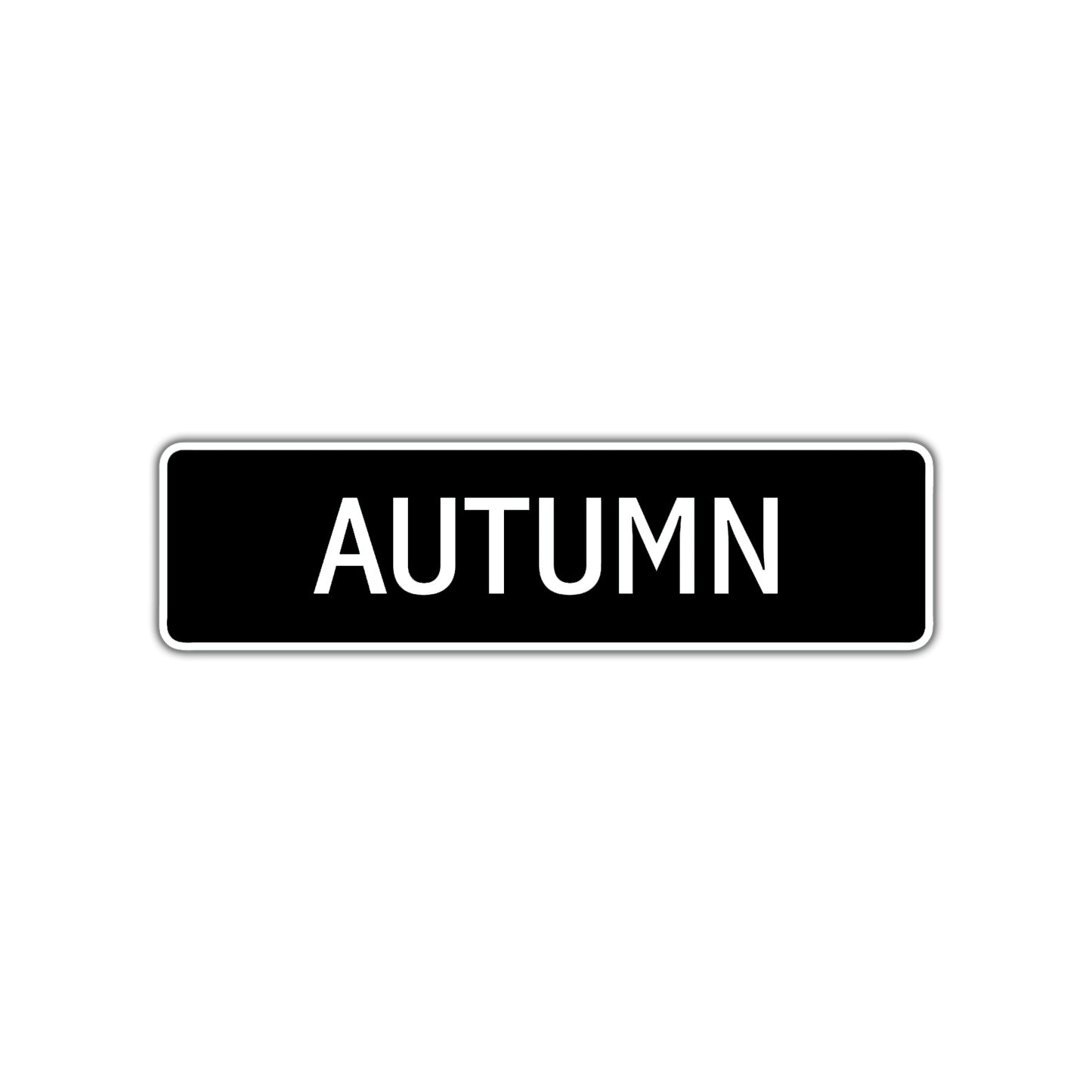 Autumn Street Sign Children Name Room Plate