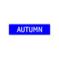 Autumn Street Sign Children Name Room Plate