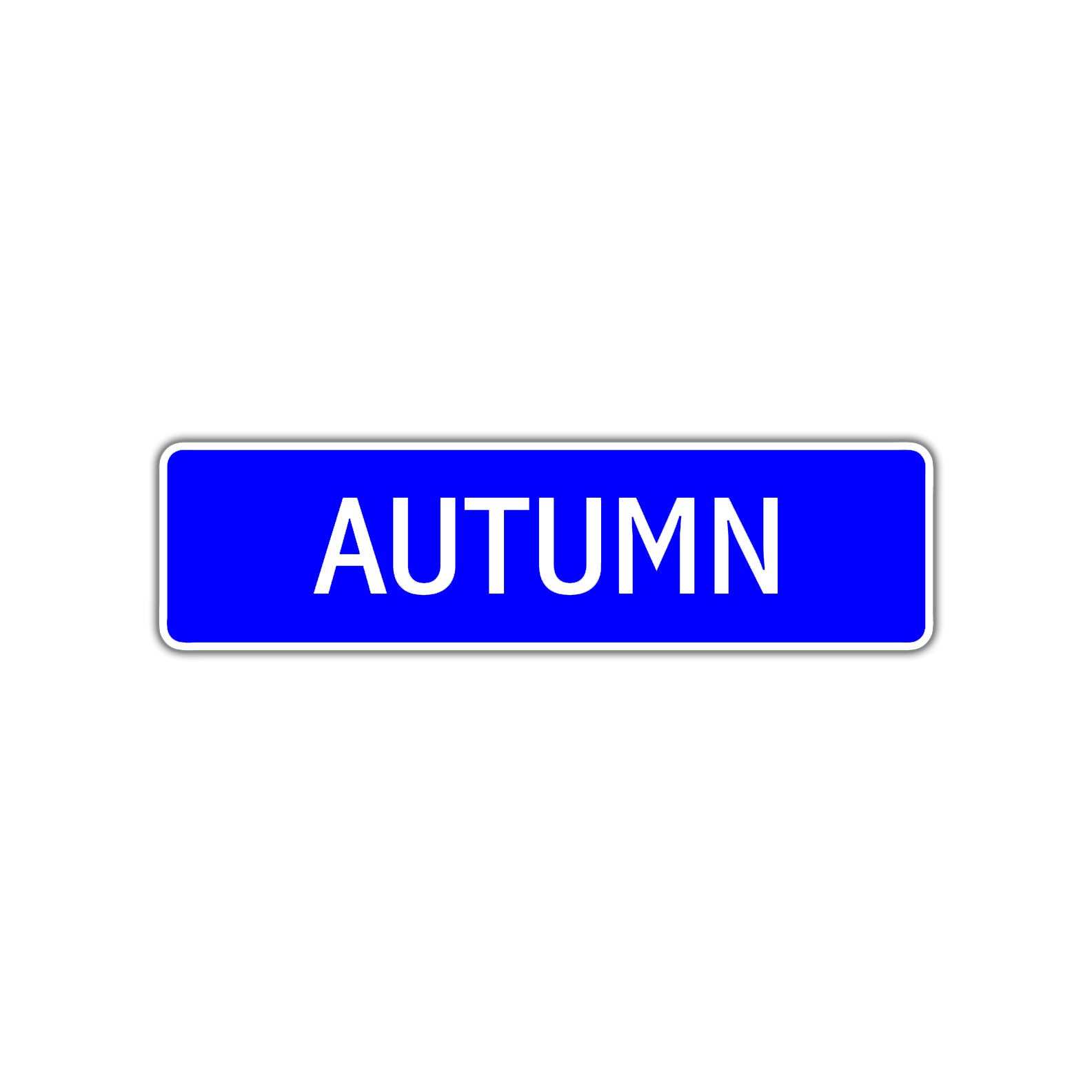 Autumn Street Sign Children Name Room Plate