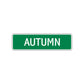 Autumn Street Sign Children Name Room Plate