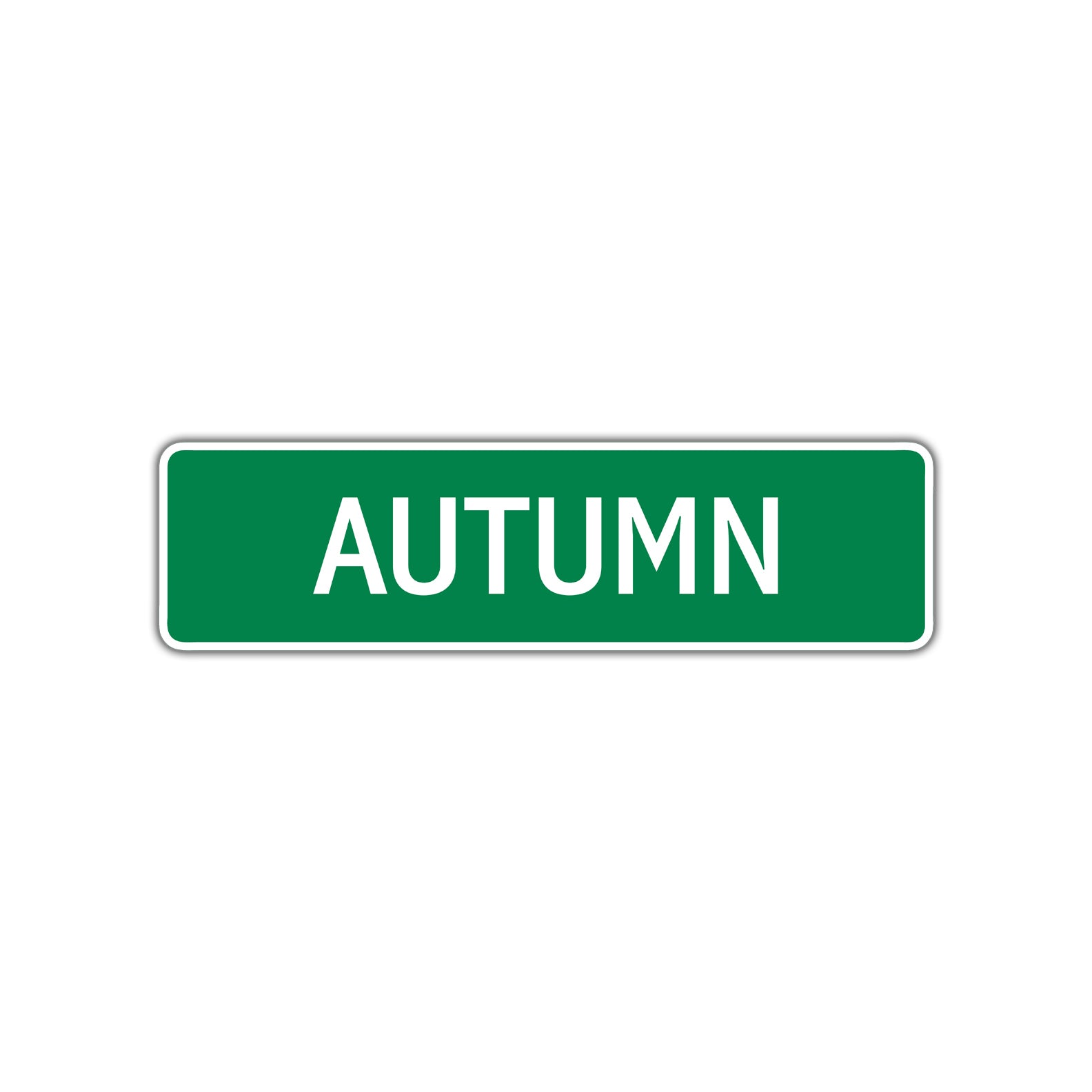 Autumn Street Sign Children Name Room Plate