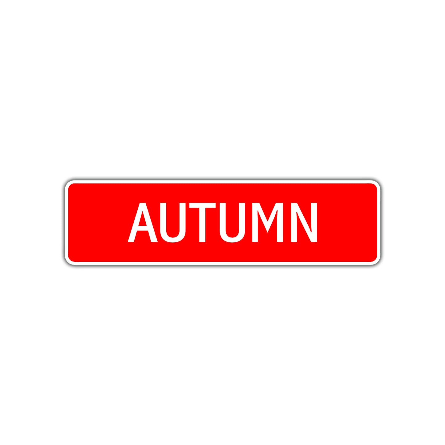 Autumn Street Sign Children Name Room Plate
