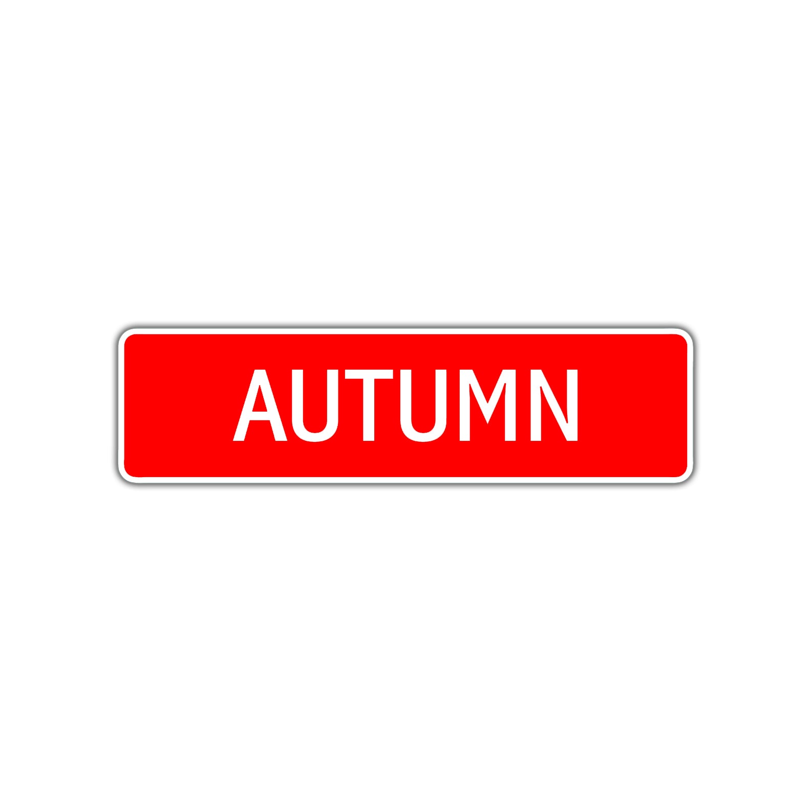 Autumn Street Sign Children Name Room Plate