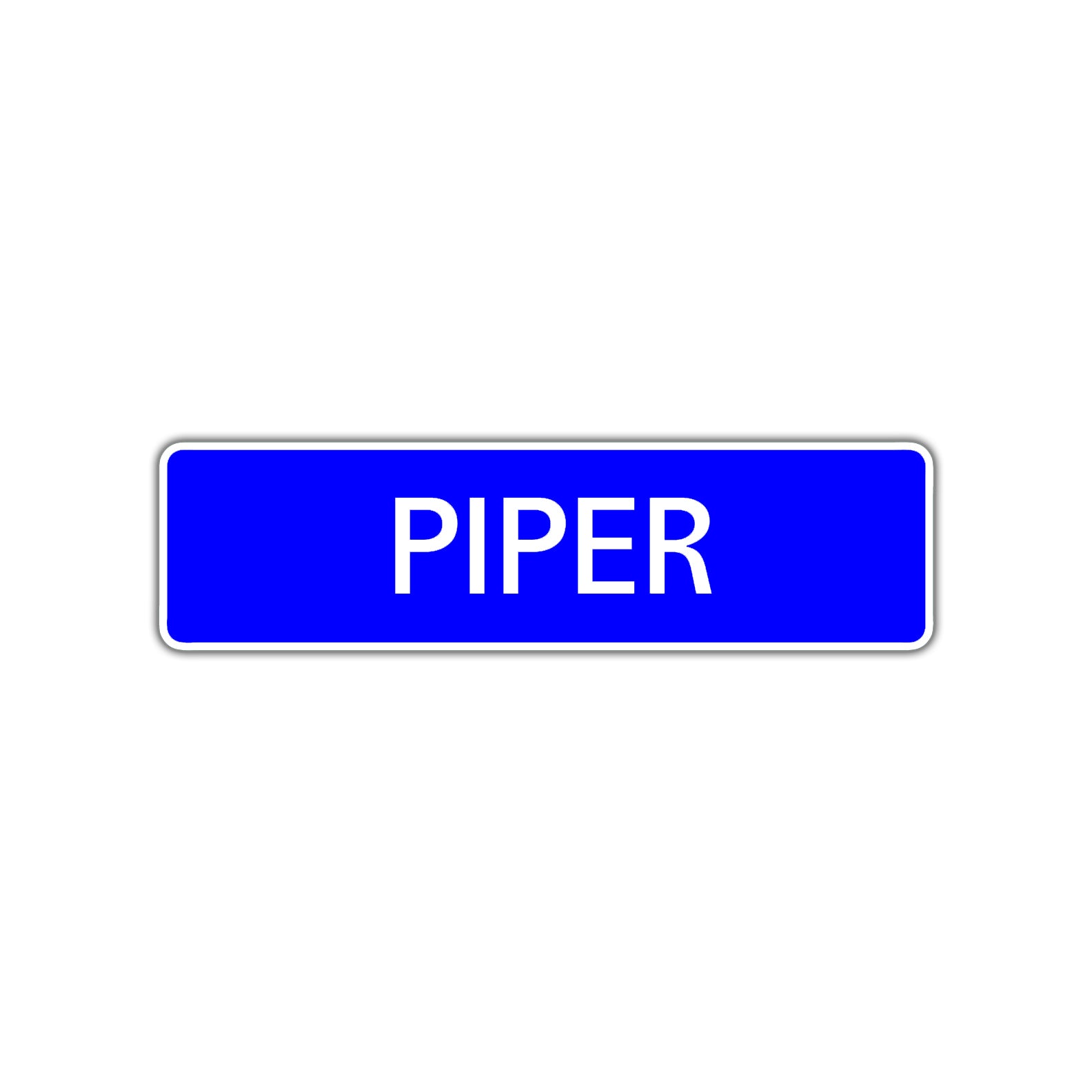 Piper Street Sign Children Name Room Plate