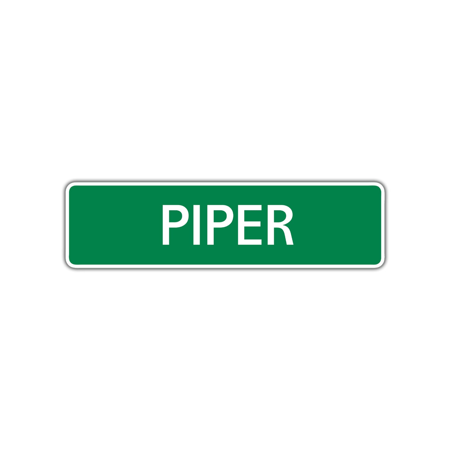 Piper Street Sign Children Name Room Plate