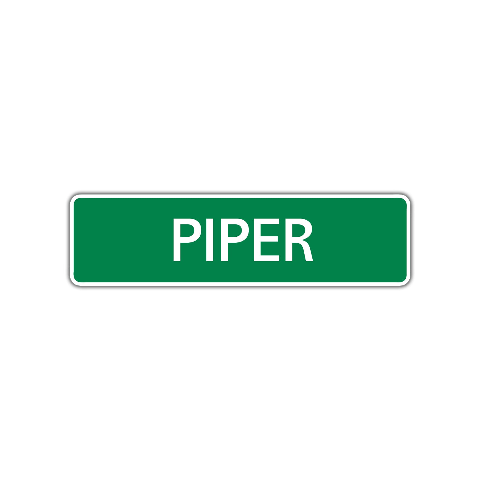 Piper Street Sign Children Name Room Plate
