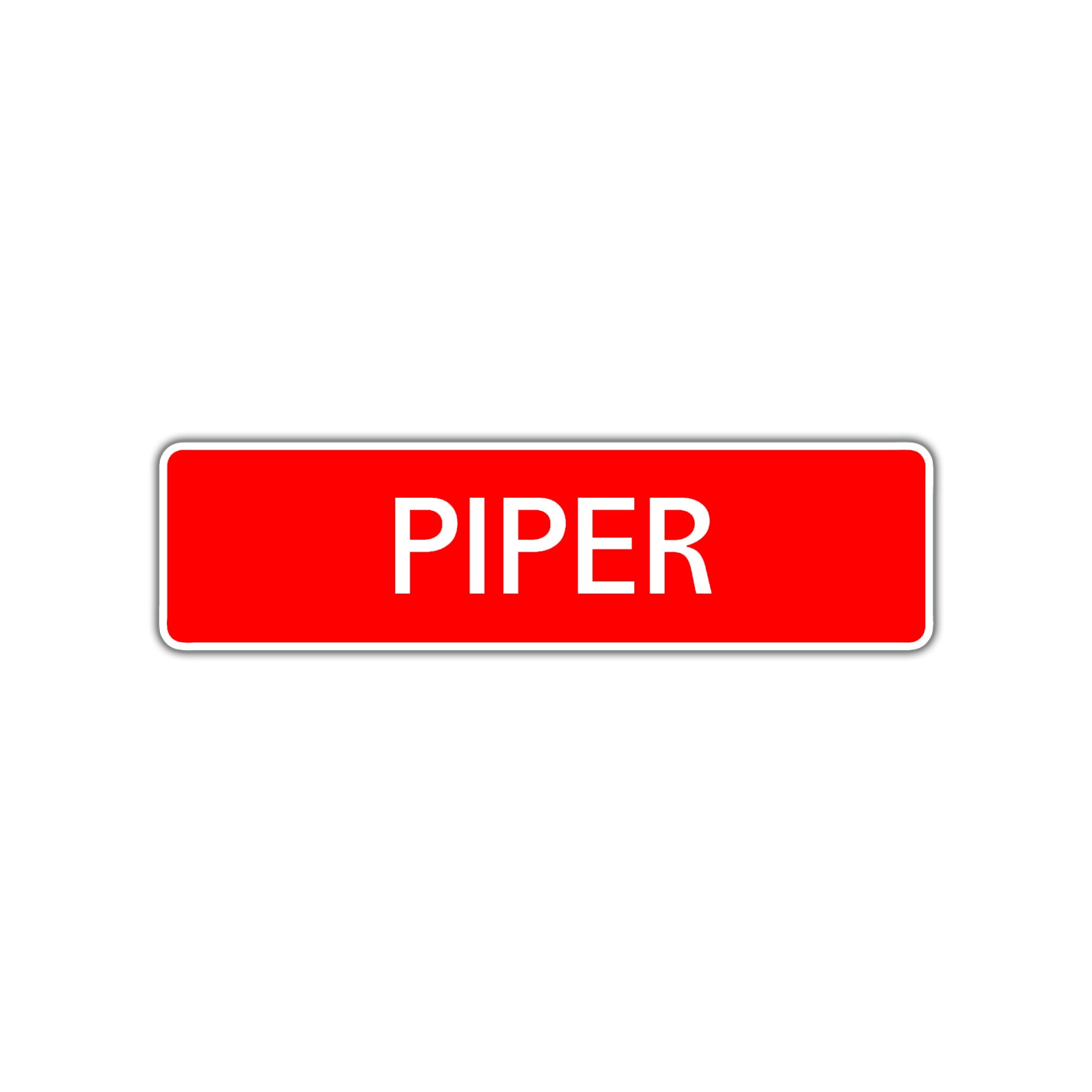 Piper Street Sign Children Name Room Plate