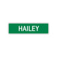 Hailey Street Sign Children Name Room Plate