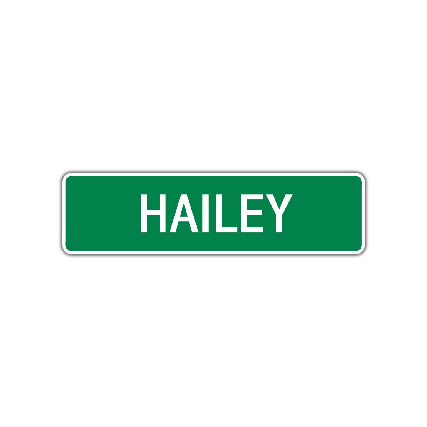 Hailey Street Sign Children Name Room Plate