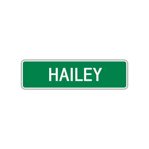 Hailey Street Sign Children Name Room Plate - Sign Fever