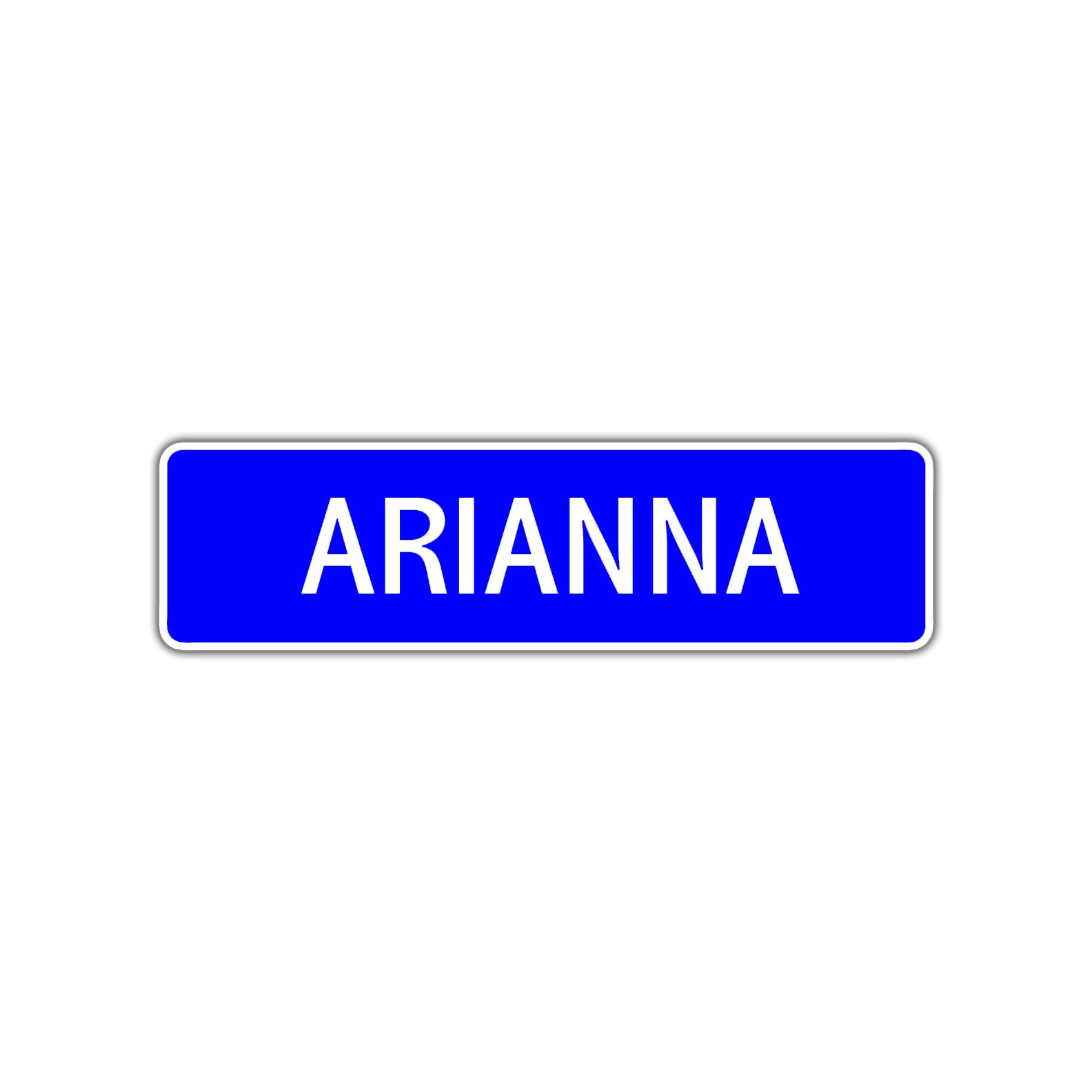 Arianna Street Sign Children Name Room Plate