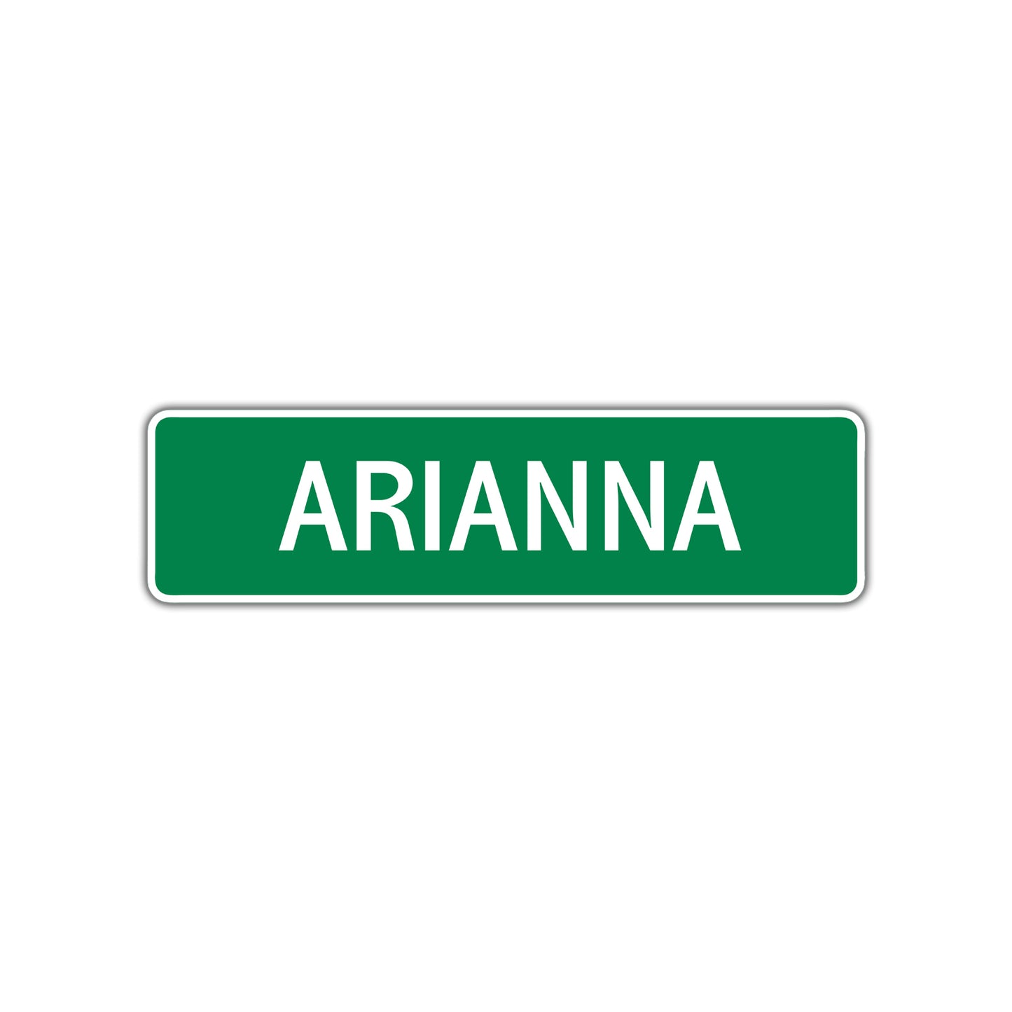 Arianna Street Sign Children Name Room Plate