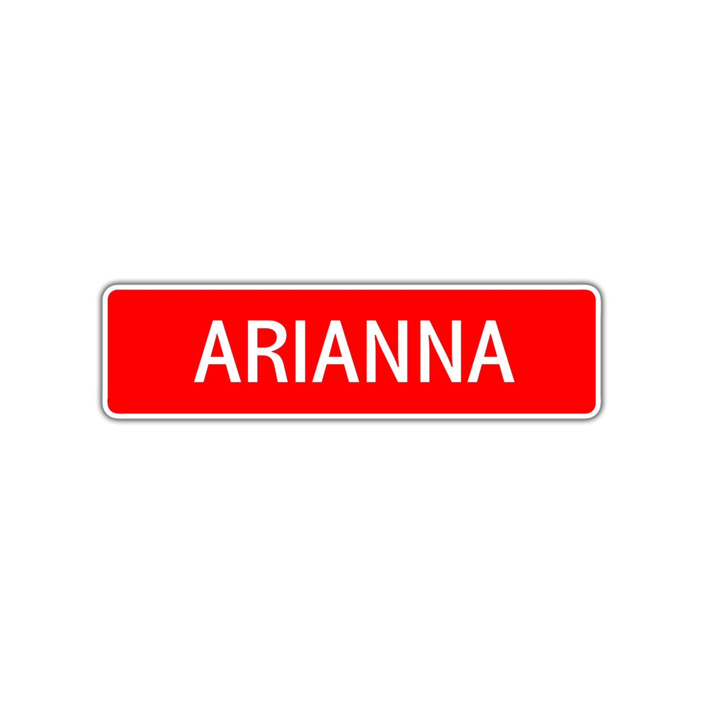 Arianna Street Sign Children Name Room Plate