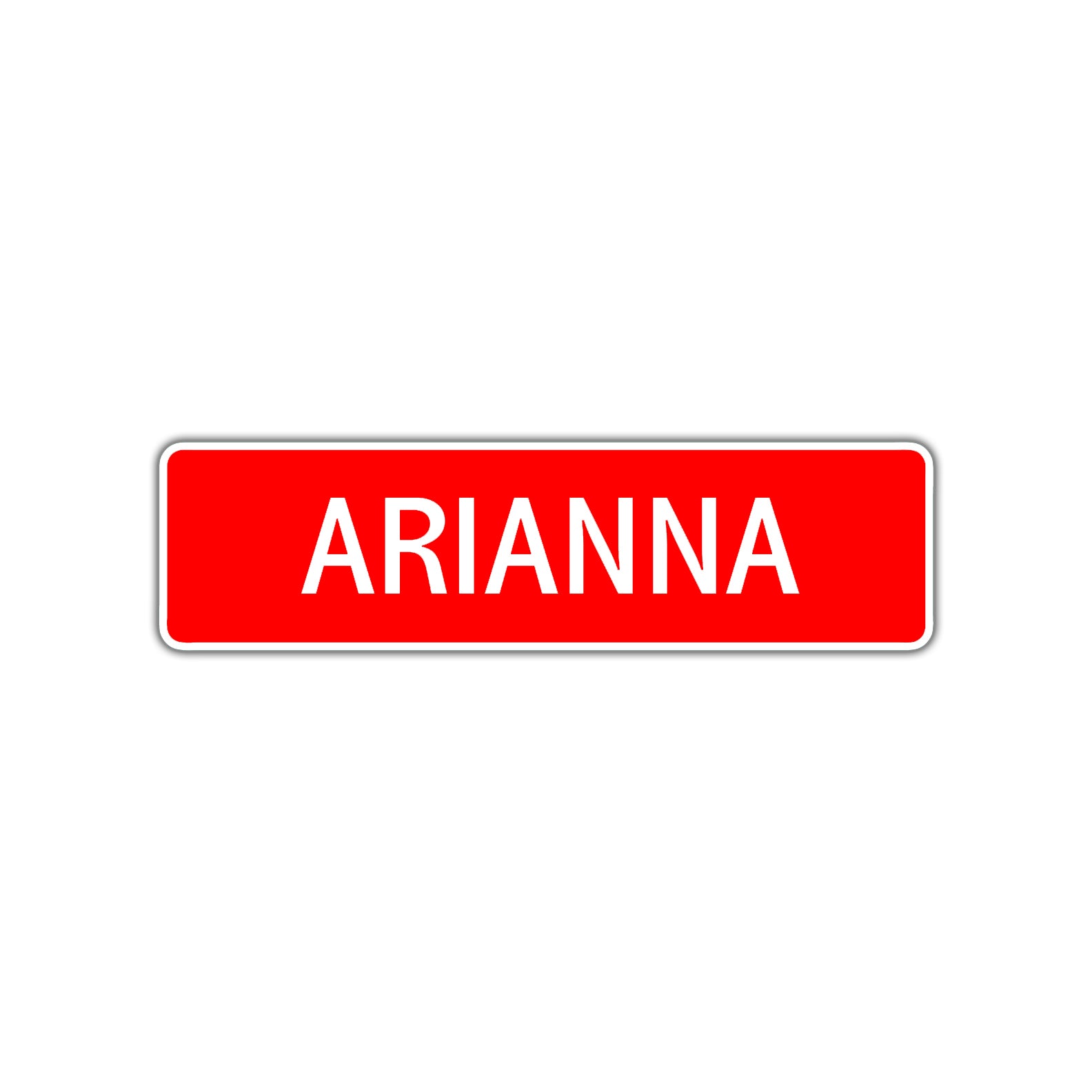 Arianna Street Sign Children Name Room Plate